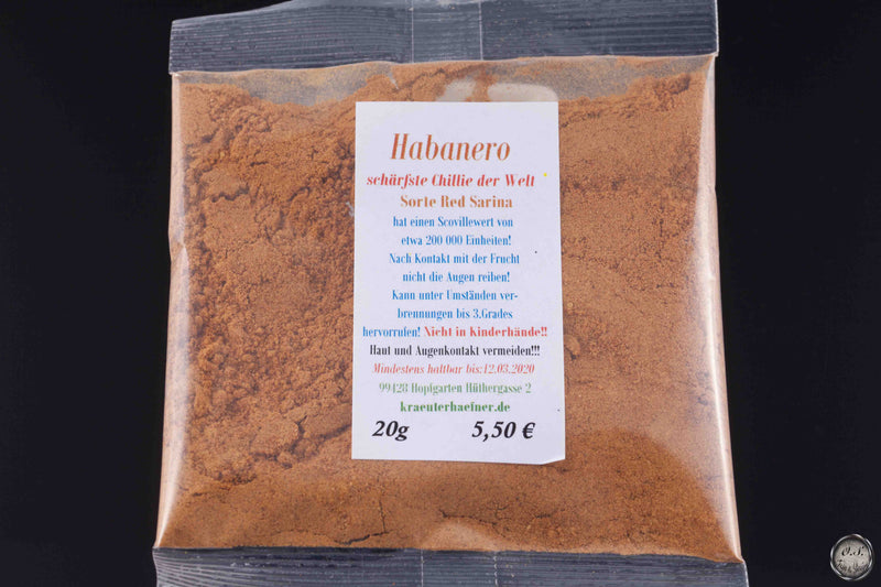 Chili Habanero gemahlen 20g